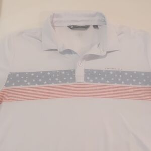 Travis Mathew USA Flag Golf Polo